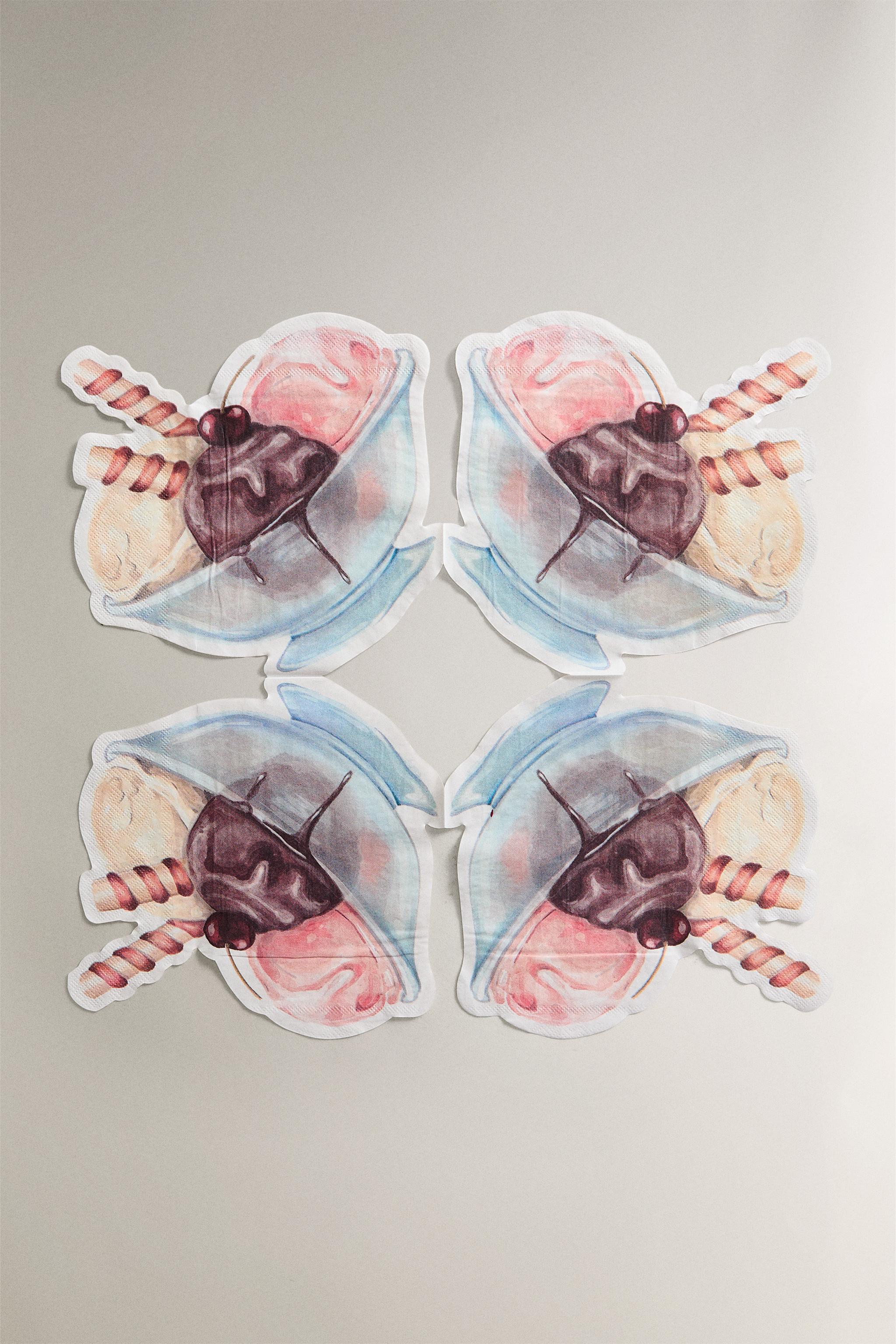 SET OF ICE CREAM PAPER NAPKINS (SET OF 20)